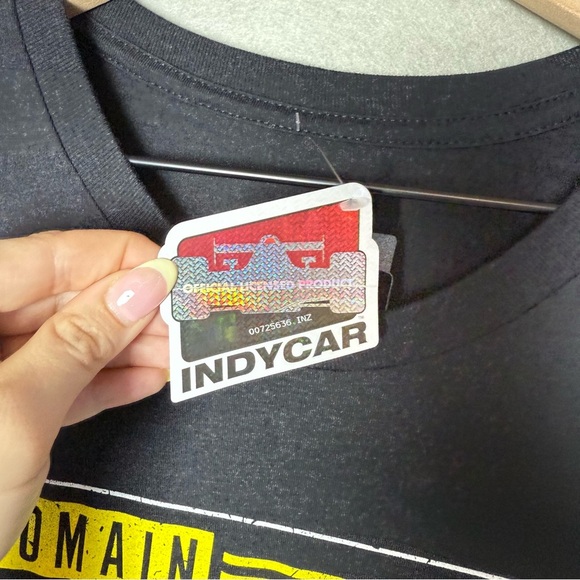 Romain Grosjean IndyCar Andretti Racing Team Track Black Graphic T-Shirt Mens XL - Picture 6 of 10